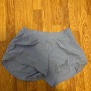 lululemon blue hotty hot shorts 4 inch